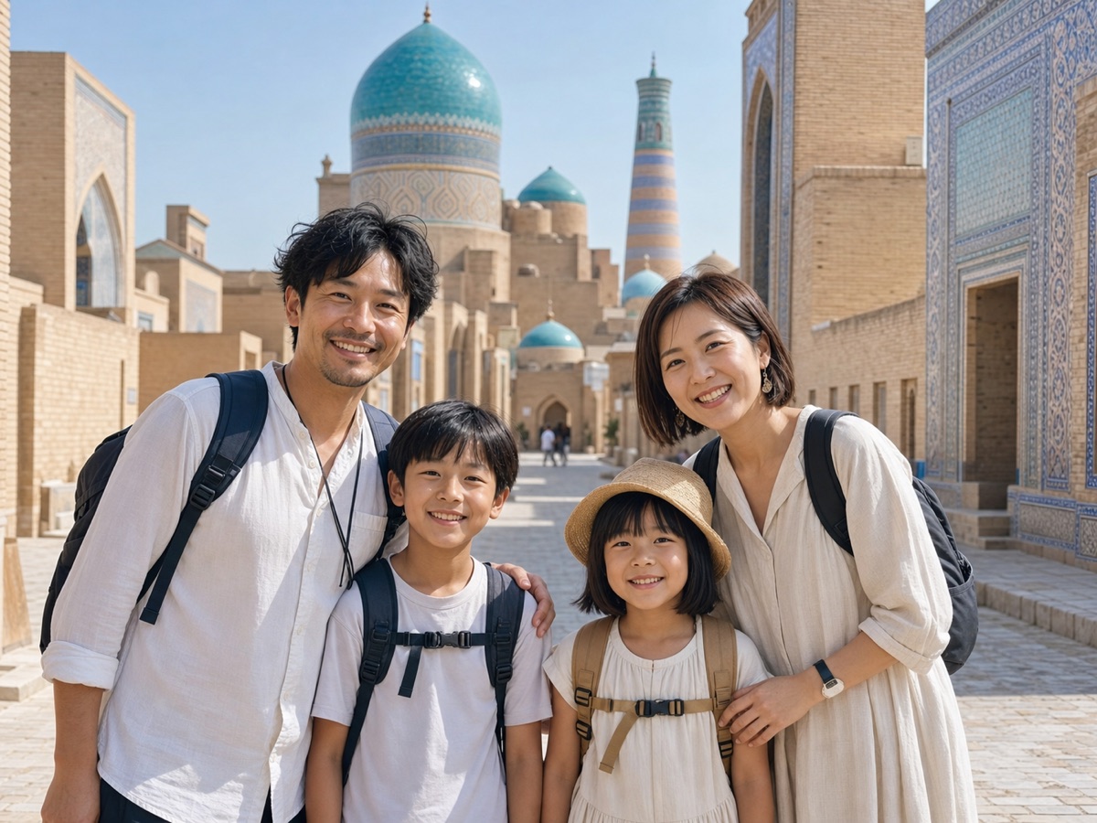 ブハラでの家族旅行イメージ